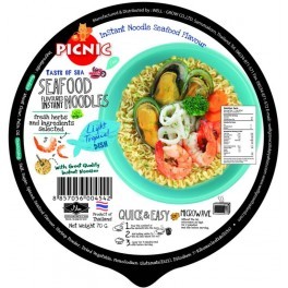 Лапша быстрого приготовления PICNIC с морепродуктами, 70г