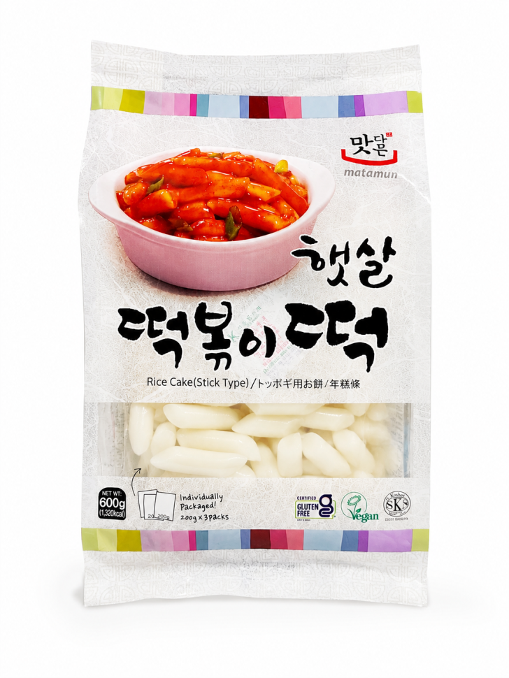 Рисовые клецки для токпокки Matamun, 600 г., Корея