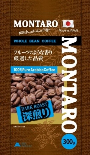 Кофе в зернах MONTARO Натуральный, 100% Арабика, средняя обжарка, 300г, Япония