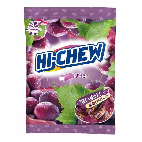 Жевательные конфеты Morinaga HI-CHEW виноградный вкус, 110г, Тайвань