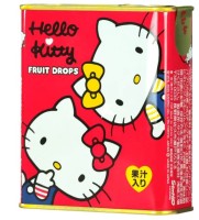 Леденцы Сакума "Хэллоу Китти" ассорти (8 фруктовых вкусов) в жест/банке, Sakuma Seika 75г, Япония 