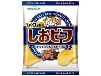 Чипсы картофельные Yamayoshi Shio Beef (говядина и специи), Япония, 47г