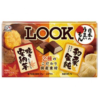 Шоколад LOOK с бататом и японским каштаном, 44г, Япония