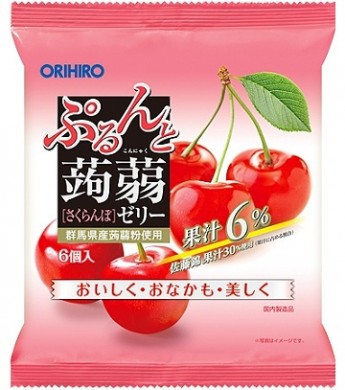 Желе Конняку "Вишня" Orihiro, 120г, Япония  