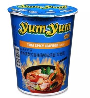 Лапша б/п ням-ням со вкусом острых морепродуктов Yum Yum 70г Тайланд
