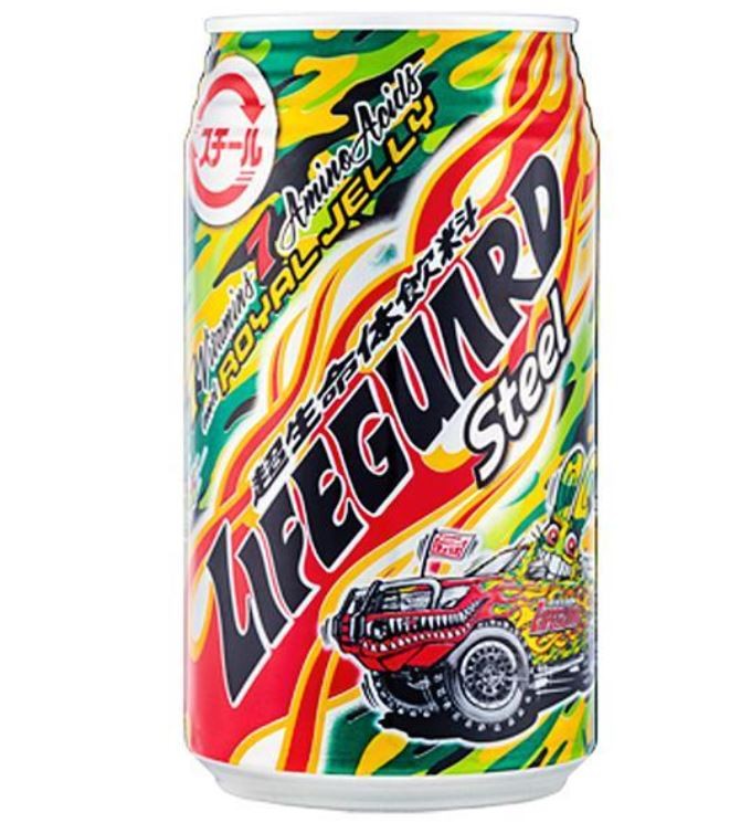 Японский энергетик "Спасатель" цветочный на меду с 7 витаминами и 7 аминокислотами (газированный, стальная банка) Cheerio Lifeguard Energy Drink, 350 мл