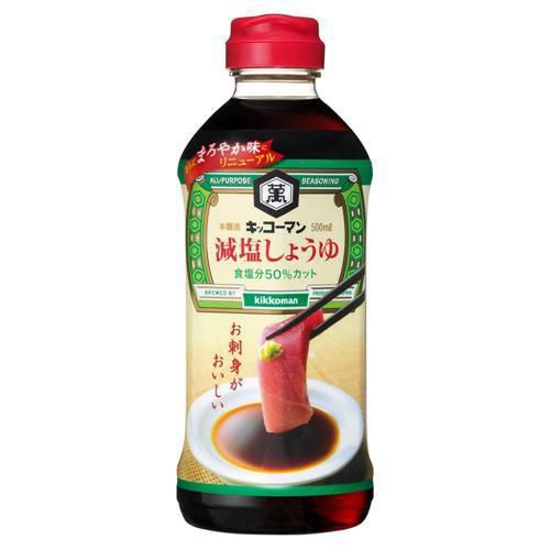 Соевый соус Kikkoman, с пониженным содержанием соли, 500мл (Япония)