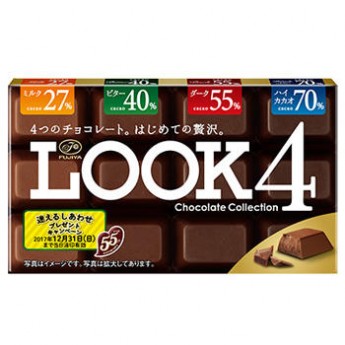 Шоколад Look 4 вкуса какао-бобов, Япония, 52г