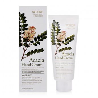 Крем для рук с экстрактом акации 3W Clinic Acacia Hand Cream, 100 мл 