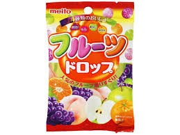 Леденцы Meito ассорти (вкусы: персик, виноград, апельсин, яблоко), Япония, 57г