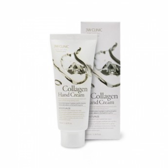 Крем для рук увлажняющий с коллагеном 3W Clinic Collagen Hand Cream, 100 мл 
