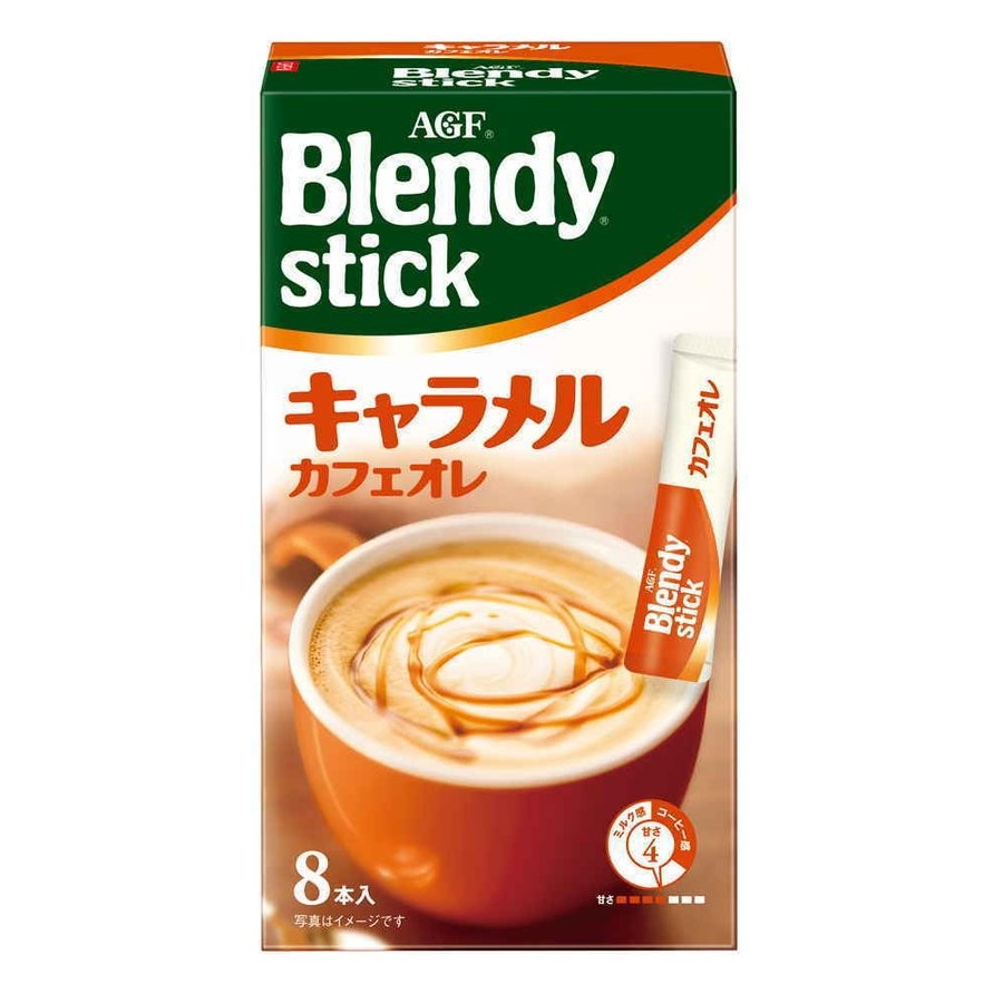 Японский кофе Blendy AGF карамель со сливками 8шт х 10г Япония