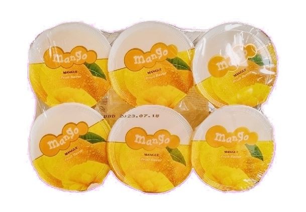 Манговое желе с кусочками кокоса в чашках ABC, 6 штук, 498 г, Тайвань