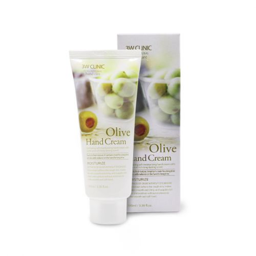 Крем для рук с экстрактом оливы 3W Clinic Olive Hand Cream, 100 мл