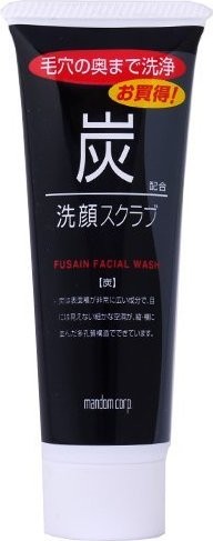 Мужская охлаждающая пенка-скраб Lucido с древесным углем и ментолом, 100г, Япония