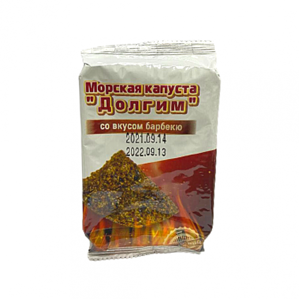 Нори-чипсы со вкусом жгучего барбекю BBQ "Долгим" , 5г Корея