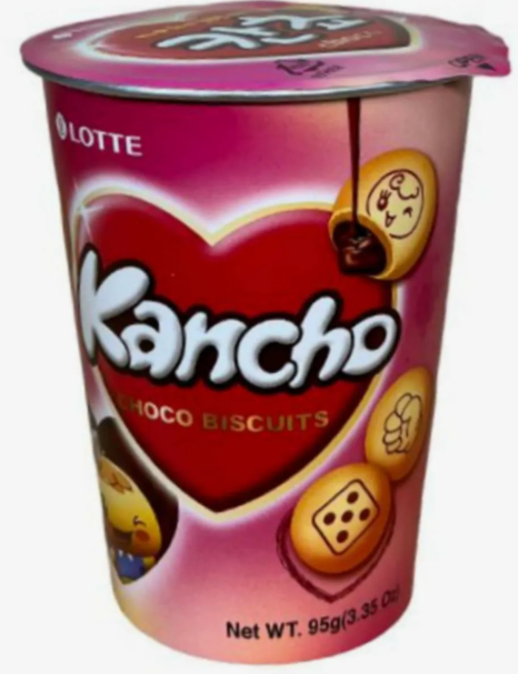 Печенье с шоколадной начинкой Lotte Kancho, 95г