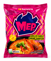 Лапша б/п Самянг острая со вкусом креветка-гриль и чеснок,  MEP Garlic Shrimp Stir-Fried, Samyang 80г