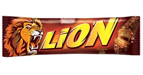 Шоколадно-карамельный батончик LION Nestle, 42г