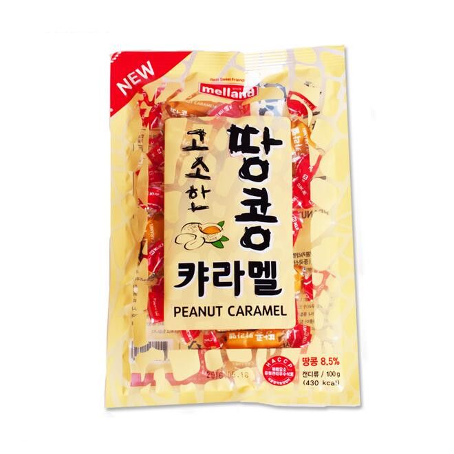 Карамель со вкусом Арахиса, 100г, Корея