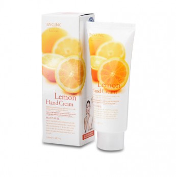 Крем для рук с экстрактом лимона 3W Clinic Lemon Hand Cream, 100 мл  