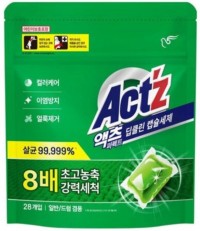 Концентрированный гель "Act’z" для стирки белья (капсулы / для глубокого очищения) 28 шт