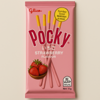 Палочки Поки со вкусом клубники Pocky Glico, Индонезия
