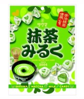 Леденцы Сакума &quot;Маття Милуку&quot; молочный вкус Уджи Матча, завернутый в хрустящий вафельный мильфей, Sakuma, Япония, 58г