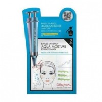 Курс масочного омоложения Dermal - ампульная 2-х шаговая увлажняющая маска «AQUA MOISTURE » (ампульная сыворотка + шелковистая маска)