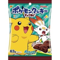 Мягкое шоколадное печенье с пастой Адзуки и кусочками шоколада "Покемон" Фурута Furuta Pokemon Sun & Moon, 52 г, Япония