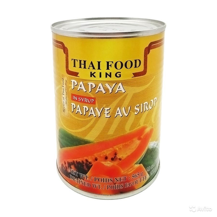 Папайя в сиропе Тай Фуд Кинг Thai Food King, 565г