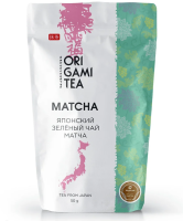 Японский зеленый чай Оригами Матча Стандарт -Классический вкус standart grade, Origami tea, 50г