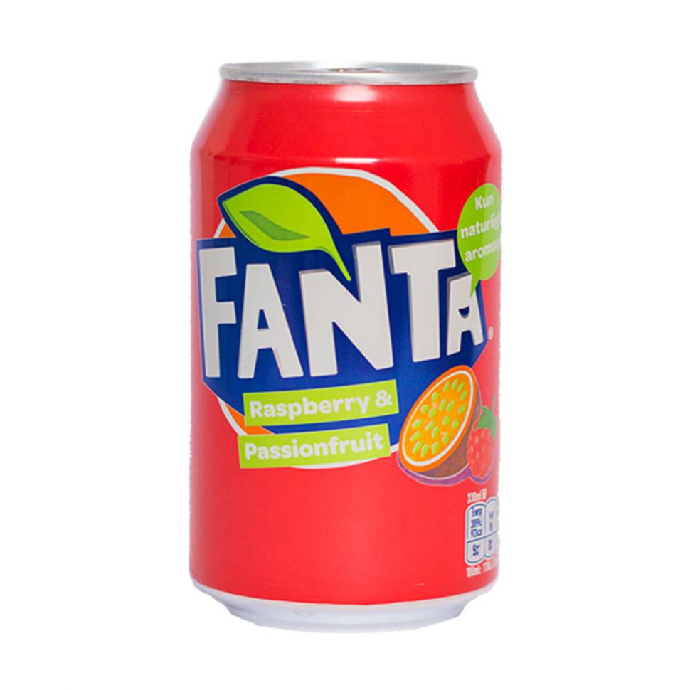 Напиток Fanta Raspberry & Passionfruit, 330мл, Дания