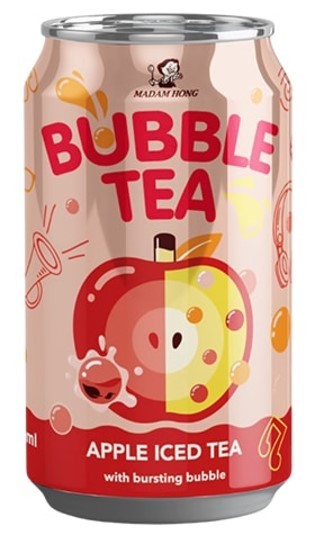 Напиток безалкогольный Bubble чай Lady Boba со вкусом яблока, 320мл, Тайвань