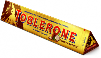 Шоколад Toblerone Crispy Coconut, 360г, Швейцария