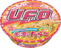 Лапша UFO со вкусом икры трески в нежном сливочном масле Nissin б/п, 96 г, Япония