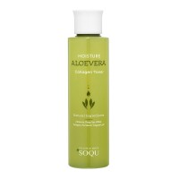 Увлажняющий тоник для лица SOQO Aloe Vera Collagen Toner с алоэ вера и коллагеном, 150 мл, Корея