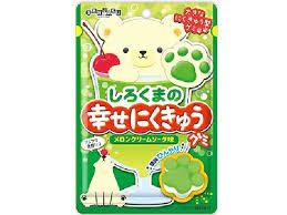 Мармелад "лапки северного мишки" со вкусом кремовой дыни Senjyakuame, 32г, Япония