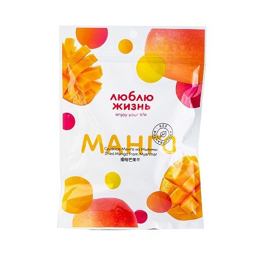 Манго сушеное, без сахара, 53г