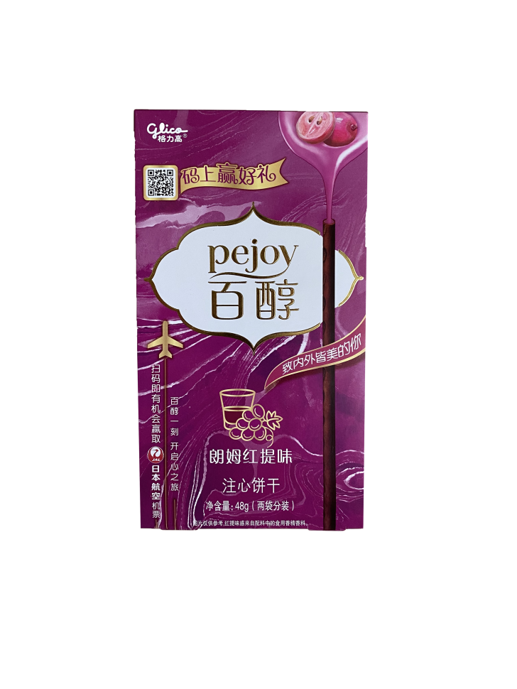 Палочки Pejoy с ромом и виноградом, 48г, Китай