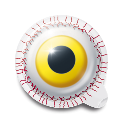 Жевательный мармелад "Глаз Тролля" с кислой клубничной начинкой, TROLLI, 18,8г