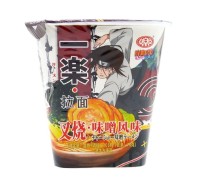 Рамен бп на свином бульоне с мисо, нори и чесноком Тонкацу Наруто Naruto Yile Noodles, 90 г, Китай