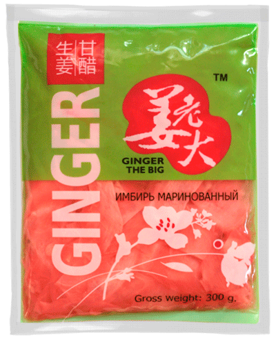 Имбирь маринованный, розовый, 300г