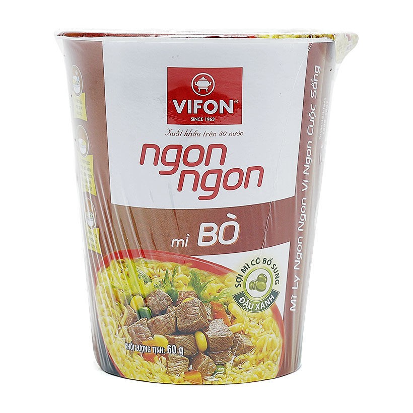 Лапша быстрого приготовления VIFON со вкусом говядины, Вьетнам, 60г