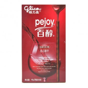Палочки Pejoy шоколад и красное вино, 48г, Китай
