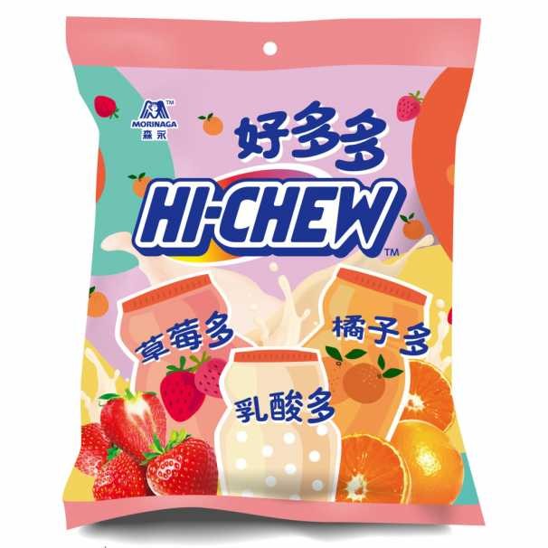 Жевательные конфеты Morinaga HI-CHEW (йогурт, клубника, апельсин), 110г, Тайвань