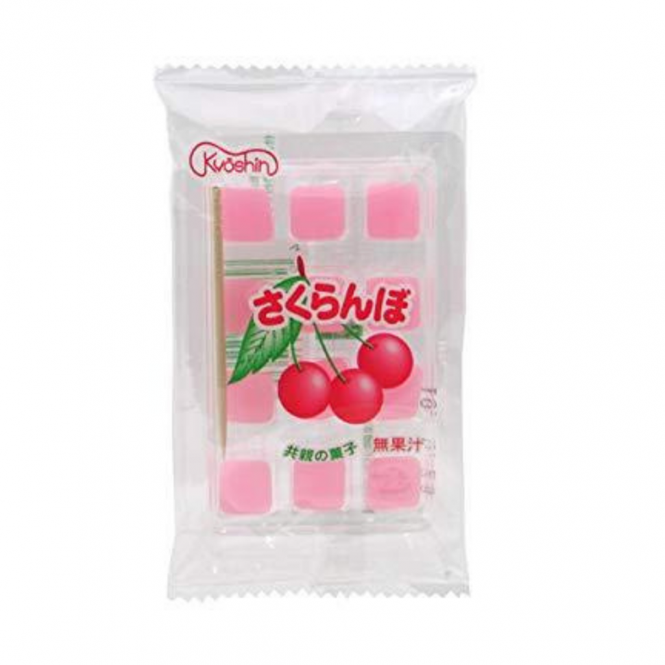 Жевательные мини-моти с Сакумбо (японской вишней) Kyoushin Seika, 12 драже Япония