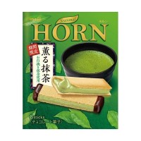 Мягкое печенье с кремовой прослойкой из чая Матча HORN Meiji, 8 шт, 53 г, Япония