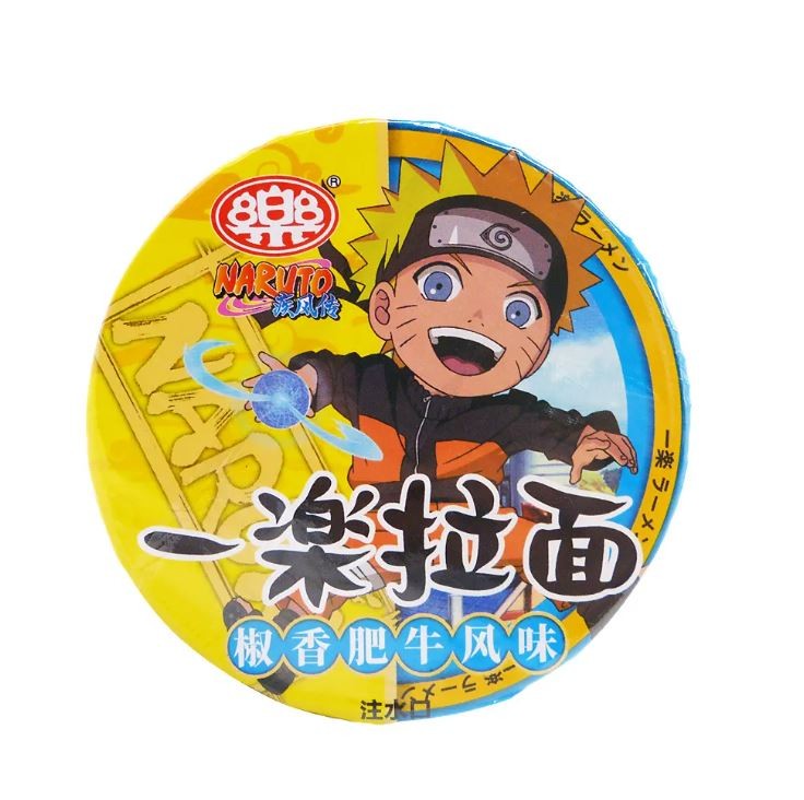 Лапша пшеничная бп с тушеной говядиной, черным перцем и соевым соусом Naruto Yile Noodles, 65 г, Китай