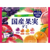 Мармелад Kabaya фруктовое ассорти (красный виноград, яблоко, апельсин, персик), 180г, Япония